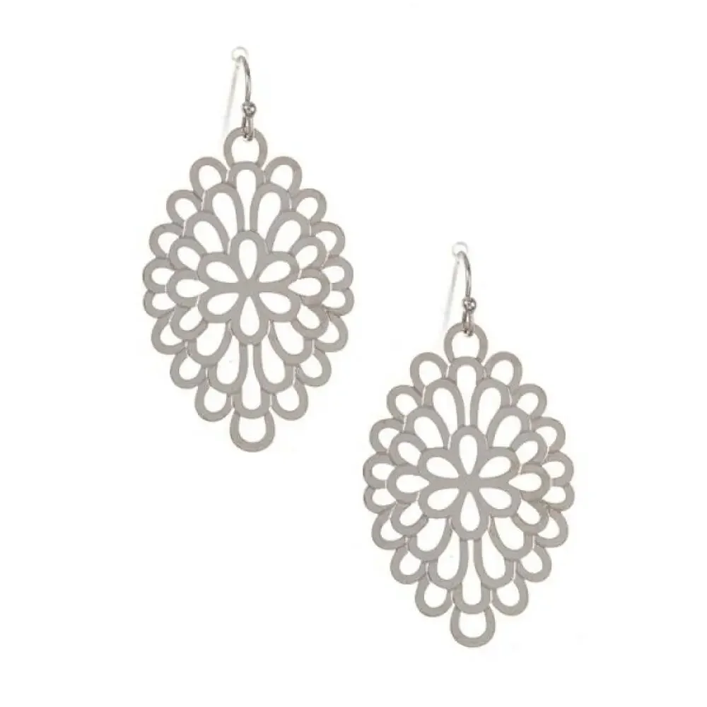 Natalie Matte Filigree Earrings